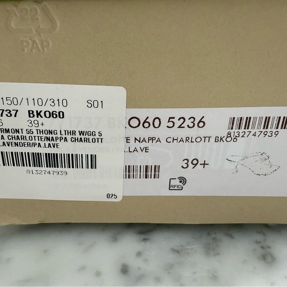 Gucci Lavender Quilted kitten heel Sandals. NWT 39.5. - Picture 5 of 5